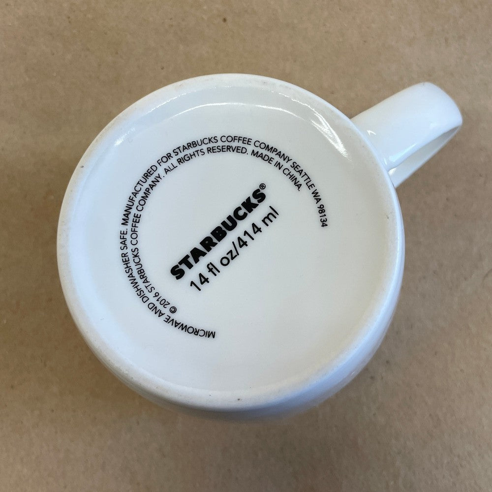 Starbucks White Green Siren Mug-2016